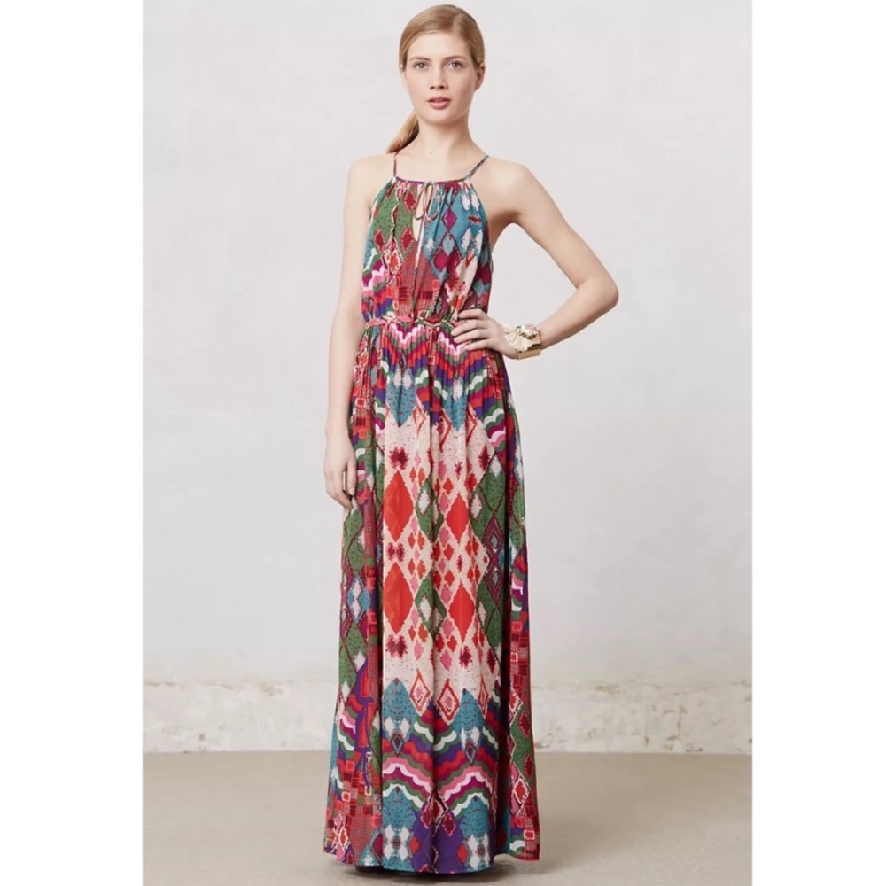 Anthropologie Maeve Tarana maxi printed dress size 6